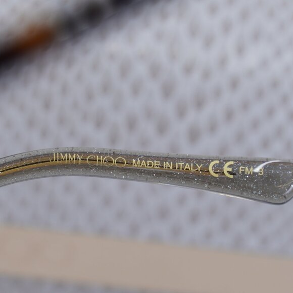 Jimmy Choo NADIA/S 008670 Cat Eye Sunglasses - Havana/Crystal/Brown - Picture 6 of 12